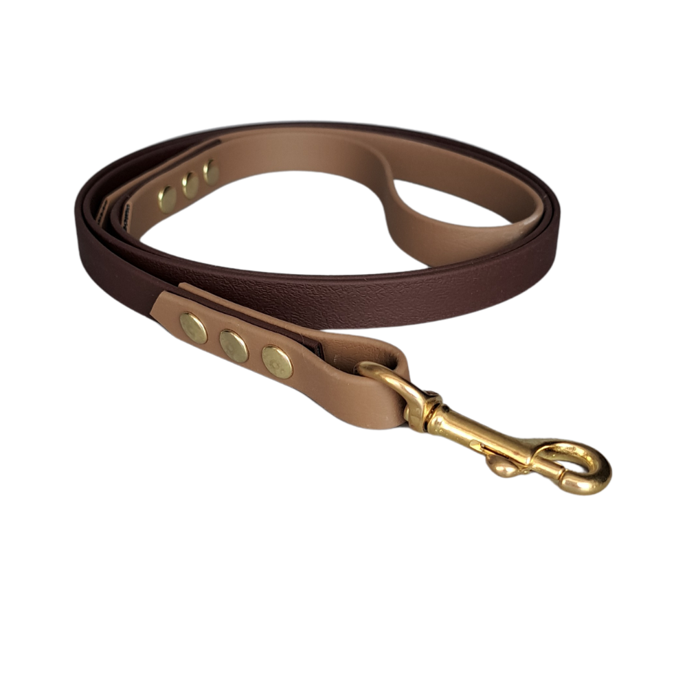 Bruine waterproof leiband