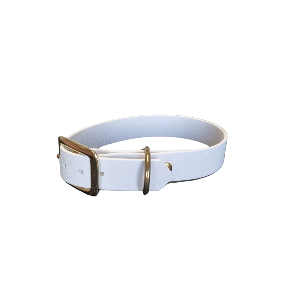 witte klassieke halsband waterproof