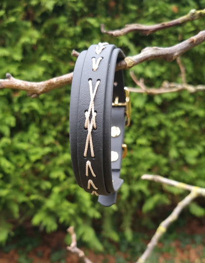 Native biothane Halsband - duurzaam en waterproof - Dazzling Dog
