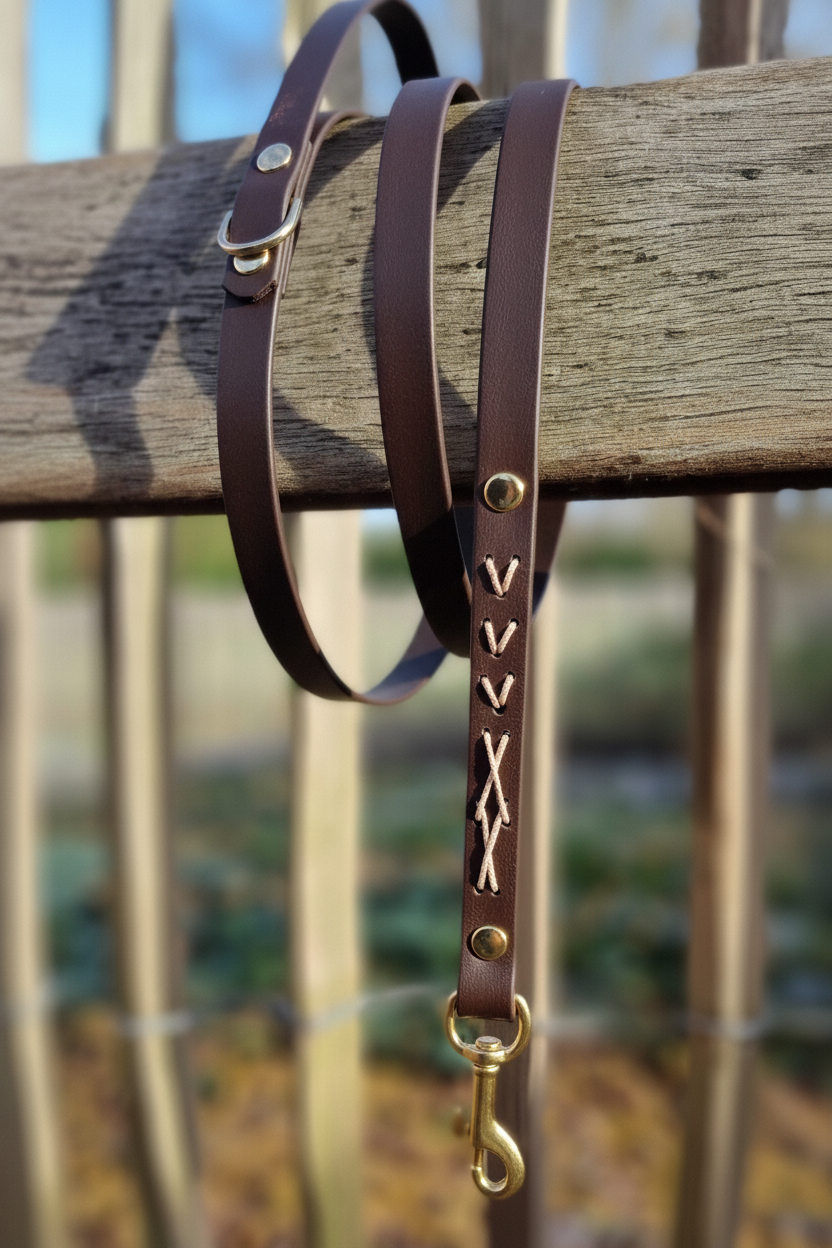 Donkerbruine Native leiband - Geweven Patroon