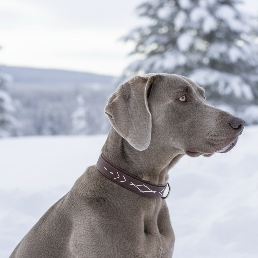 Native biothane Halsband - duurzaam en waterproof - Dazzling Dog