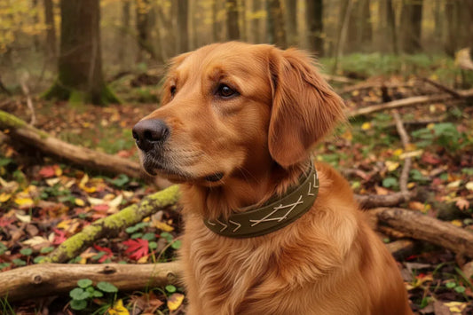 Native hondenhalsband - olijf - Dazzling Dog