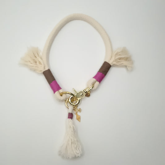 Cala Cotton halsband – Breed 10 mm | Met sluiting
