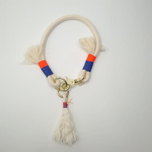 Cala Cotton halsband – Breed 10 mm | Met sluiting