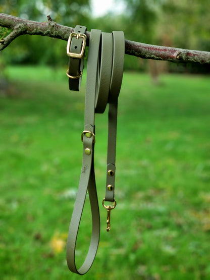 Klassieke leibanden - Olijfgroen