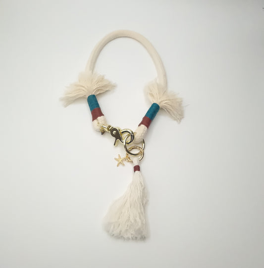 Cala Cotton halsband – Breed 10 mm | Met sluiting