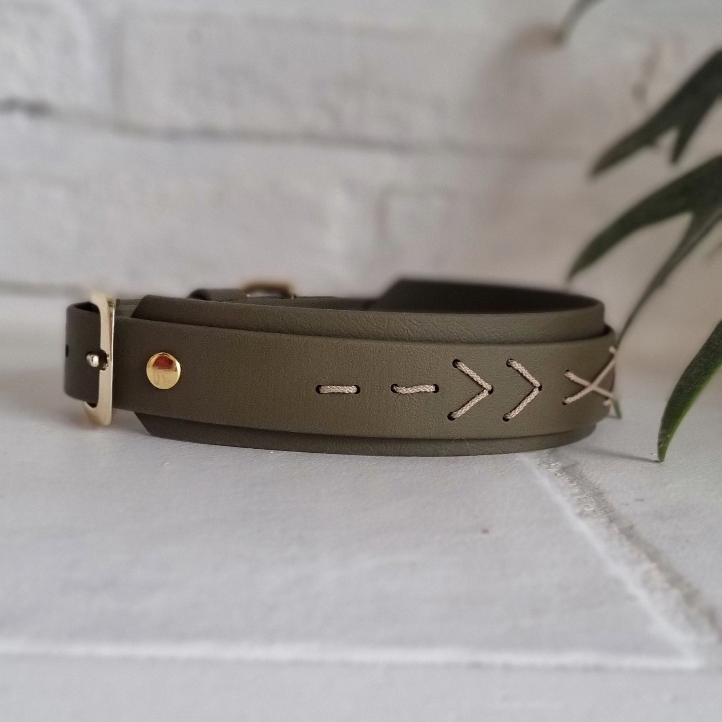 Native biothane Halsband - duurzaam en waterproof - Dazzling Dog