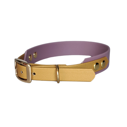 halsband goud mauve met gouden gesp